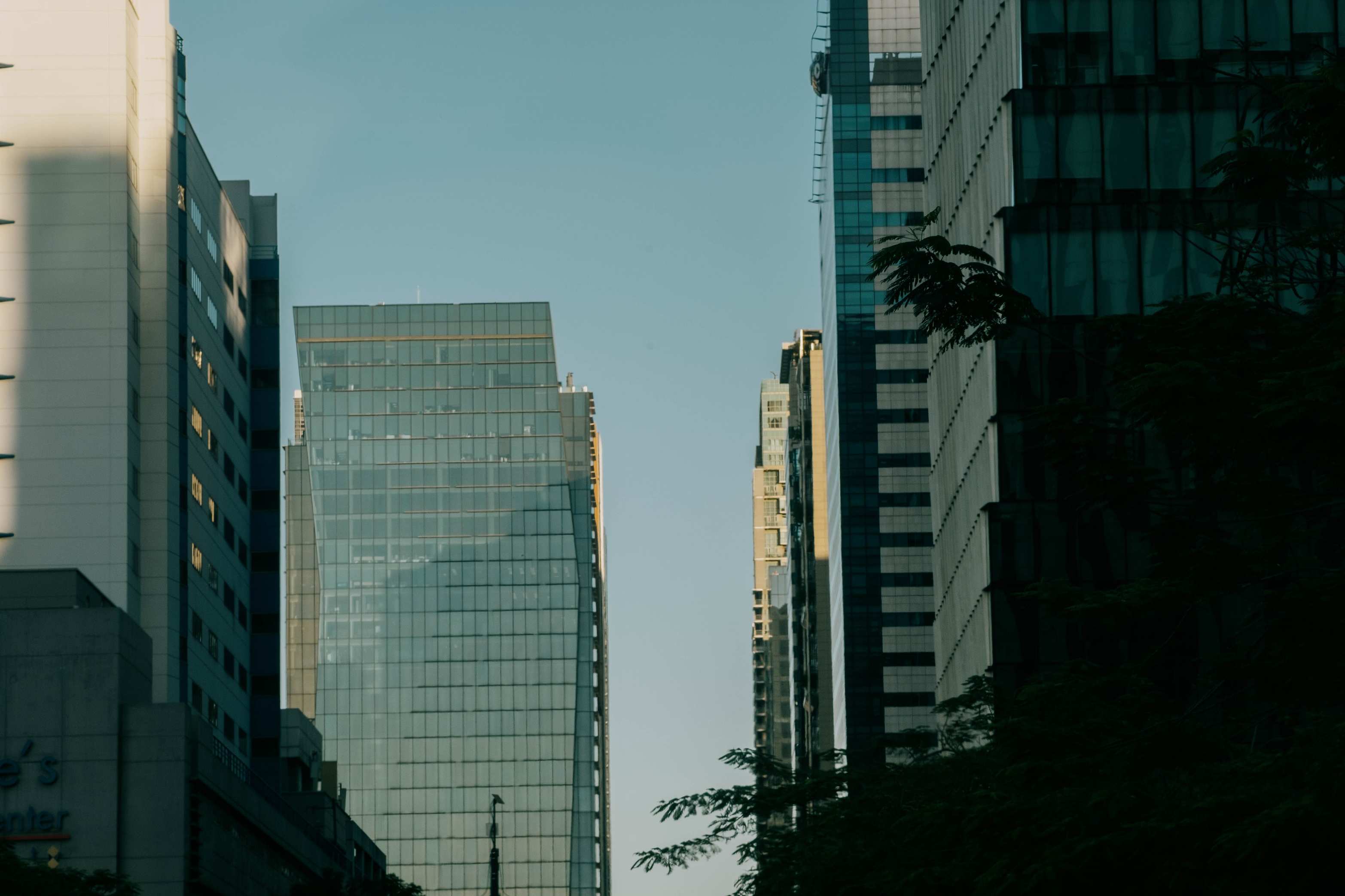 Office buildings in a financial district